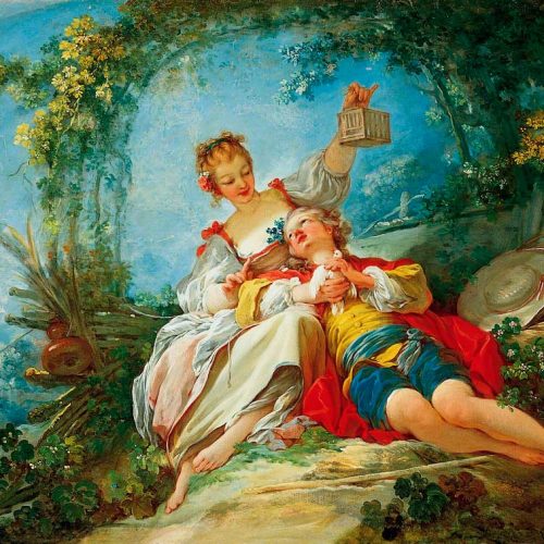 پازل ۱۰۰۰ تکه عاشقان شاد اثر ژان اونوره فراگونار