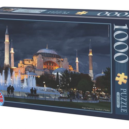 پازل ۱۰۰۰ تکه ایاصوفیه در شب - استانبول