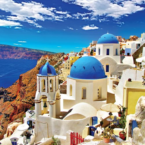 پازل ۱۰۰۰ تکه اویا - سانتورینی - یونان - اسمارت کات