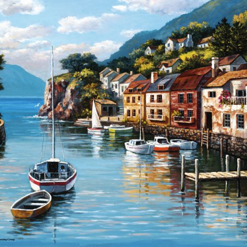 پازل ۵۰۰ تکه دهکده در آب اثر سانگ کیم