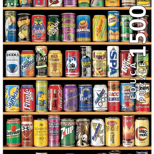 پازل ۱۵۰۰ تکه قوطی نوشابه ها