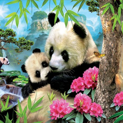 پازل ۱۰۰۰ تکه صبح به خیر پاندا
