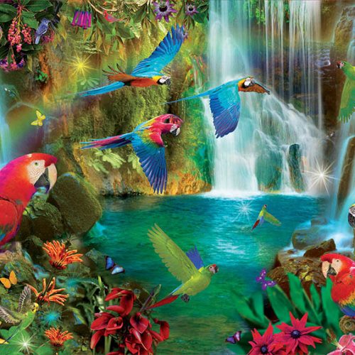 پازل ۱۰۰۰ تکه طوطی های گرمسیری