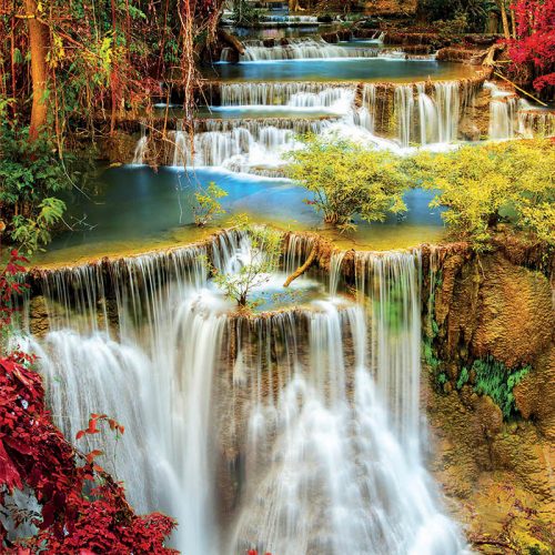 پازل ۱۰۰۰ تکه آبشاری در عمق جنگل