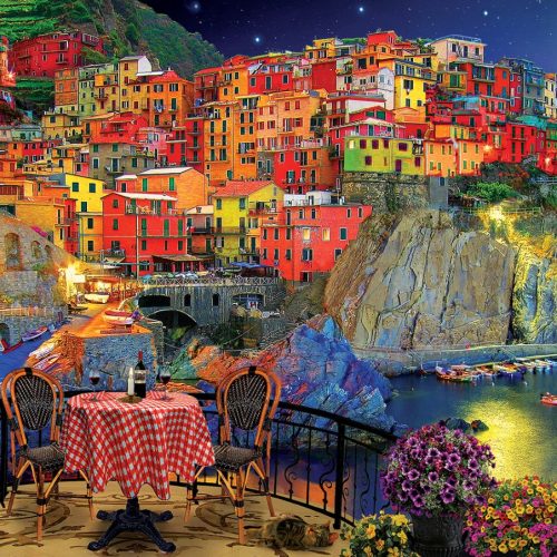 پازل ۱۵۰۰ تکه چینکوئه تره - پنج سرزمین اثر دیوید مک لین