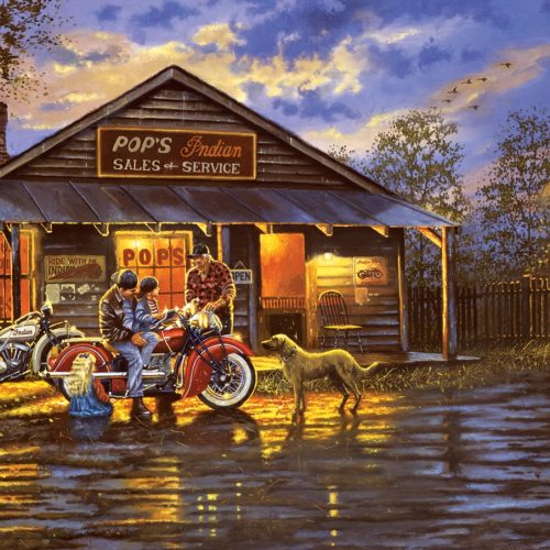 پازل ۱۰۰۰ تکه موتورسوار اثر دیو بارن هاوس