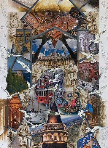 پازل ۱۰۰۰ تکه پانوراما داستانی از استانبول اثر سول میناز