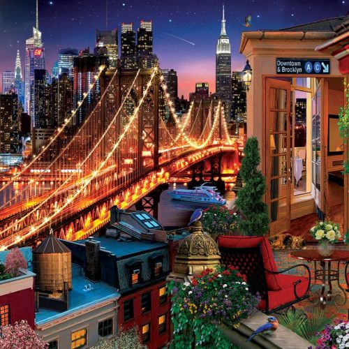پازل ۱۵۰۰ تکه بروکلین از تراس اثر دیوید مک لین