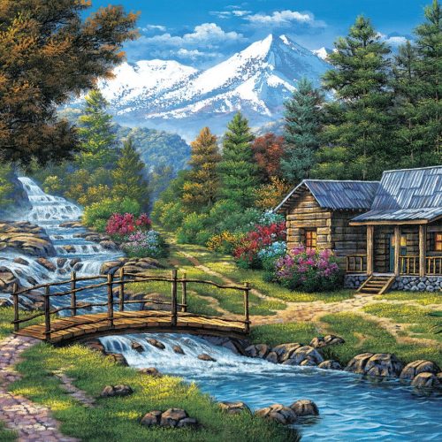 پازل ۲۰۰۰ تکه دو آبشار اثر آرتورو زاراگا