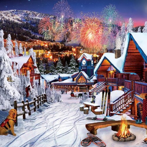 پازل ۱۰۰۰ تکه زمین بازی زمستانی اثر دیوید مک لین