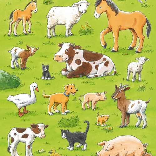 پازل ۸۰ تکه حیوانات و بچه هایشان