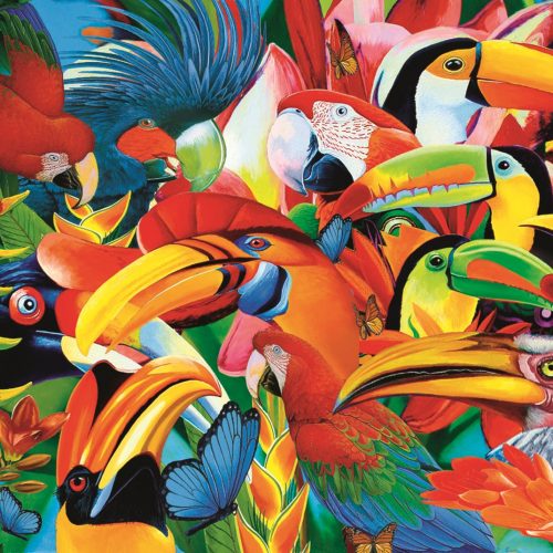 پازل ۵۰۰ تکه پرندگان رنگی