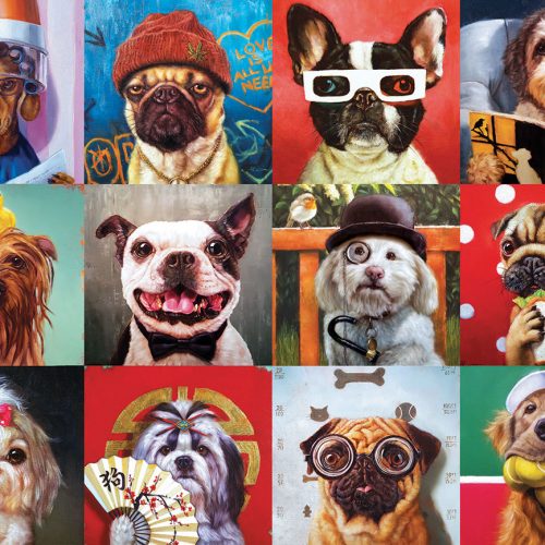 پازل ۱۰۰۰ تکه سگ های بامزه اثر لوچیا هفرنان - اسمارت کات