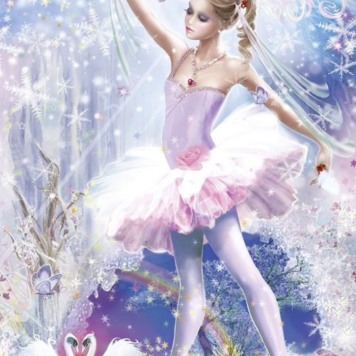 پازل ۲۸۰ تکه پرنسس باله به همراه آویز تزیینی ساختنی