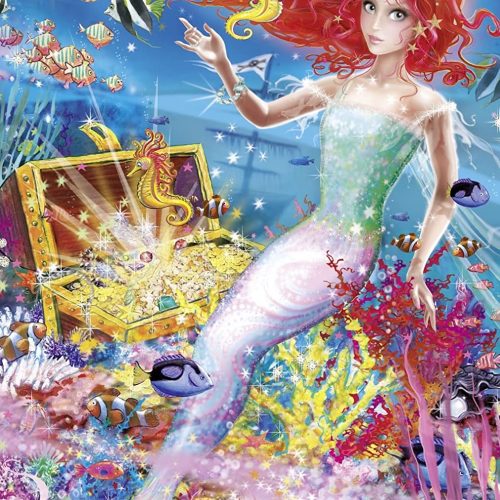 پازل ۲۸۰ تکه پرنسس دریا به همراه دستبند تزیینی ساختنی