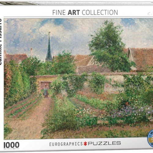 پازل ۱۰۰۰ تکه باغ سبزیجات در صبح ابری اثر کامی پیسارو - اسمارت کات