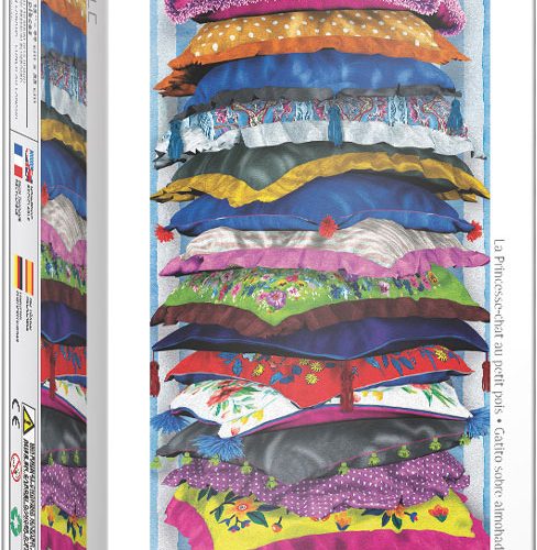 پازل ۱۰۰۰ تکه پانوراما گربه پشمالوی روی کوسن‌ها