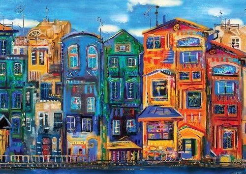 پازل ۱۰۰۰ تکه پانوراما شهر رنگی