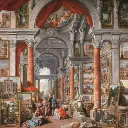 پازل ۲۰۰۰ تکه گالری نقاشی روم مدرن