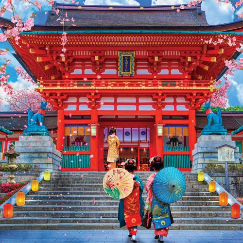 پازل ۱۰۰۰ تکه ساکورای بهاری - شکوفه گیلاس اثر دیوید مک لین - اسمارت کات