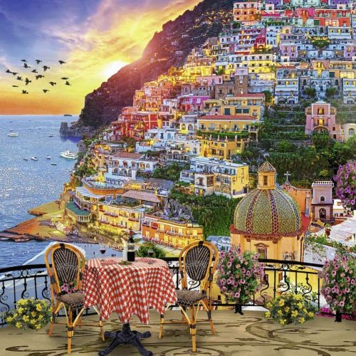 پازل ۱۰۰۰ تکه شام در پوزیتانو - ایتالیا