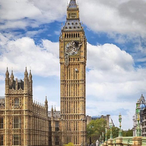 پازل ۱۵۰۰ تکه گربه بامزه در بیگ بن