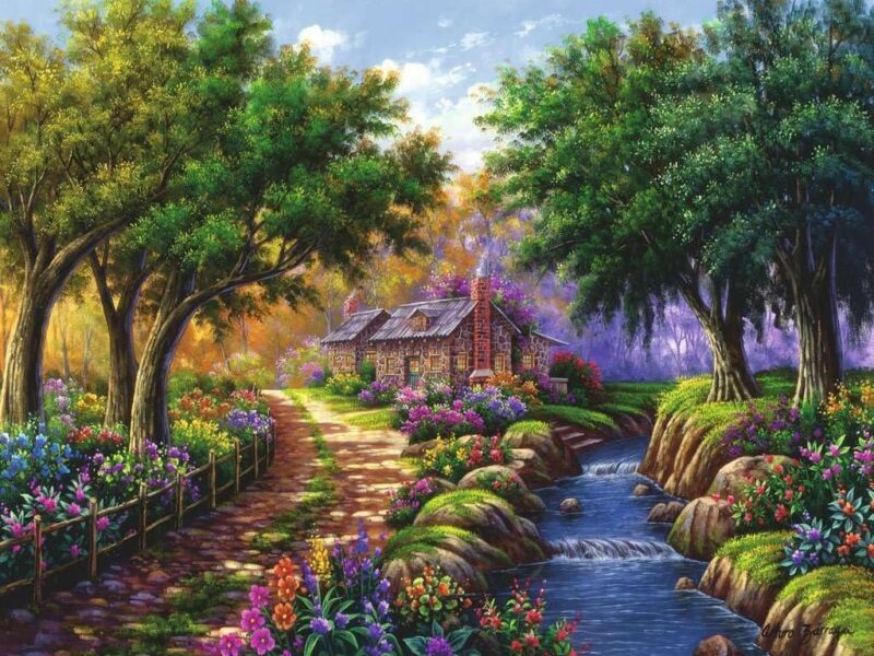 پازل ۱۵۰۰ کلبه کنار رودخانه - Image 5