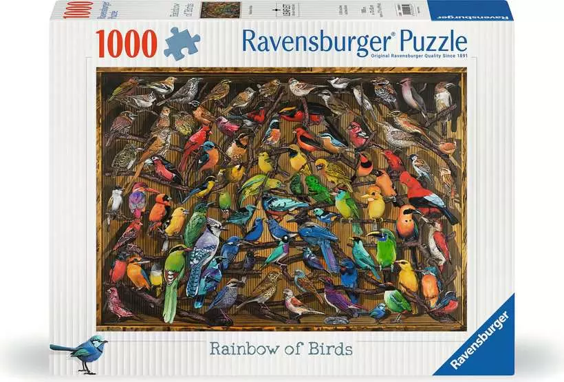 پازل ۱۰۰۰ تکه رنگین کمان پرندگان