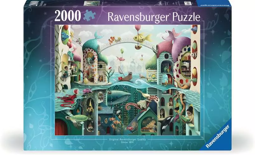 پازل ۲۰۰۰ تکه اگر ماهی‌ها راه می‌رفتند اثر دملسا هاوتون