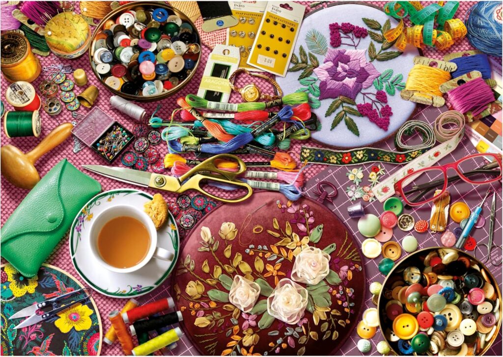 پازل ۲۰۰۰ تکه میز خیاطی