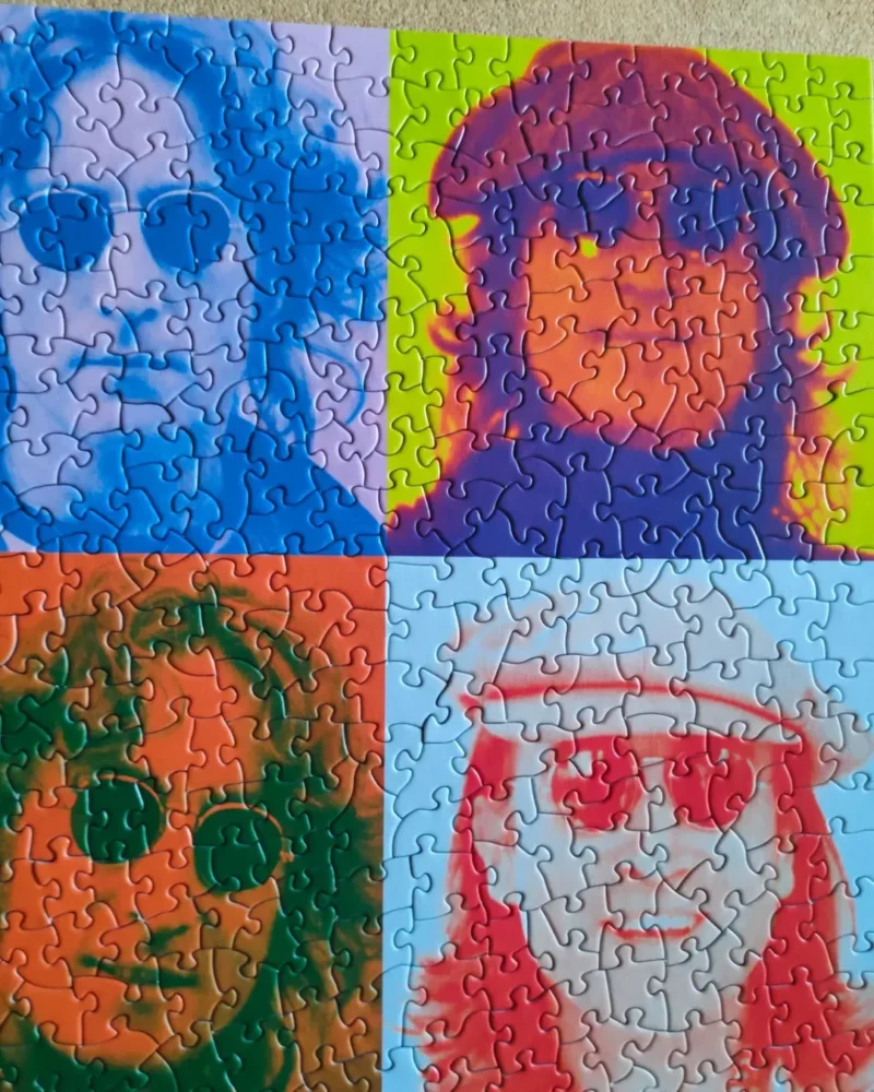 تصویر چیده شده پازل ۱۰۰۰ تکه پرترههای رنگی جان لنون – اسمارت کات - عکس 1